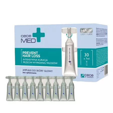 CeCe Med, kuracja w ampułkach przeciw wypadaniu włosów, 30x7ml