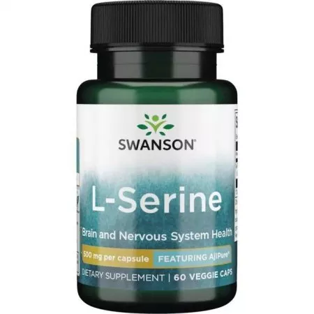 Swanson AjiPure L-seryna 500mg 60kaps