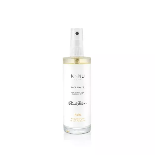 Kanu Nature Face Toner, rozświetlająca esencja tonizująca z kwasem glikolowym, halo, 100ml