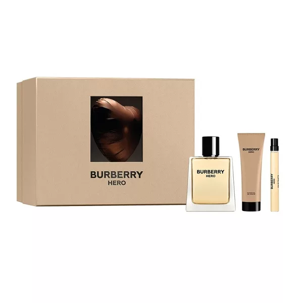 Burberry Hero zestaw woda toaletowa spray 100ml + żel pod prysznic 75ml + woda toaletowa spray 10ml (M)