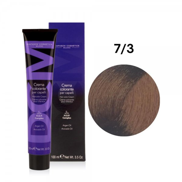 Diapason DCM, farba do włosów, 7/3 Złoty Blond, 100ml