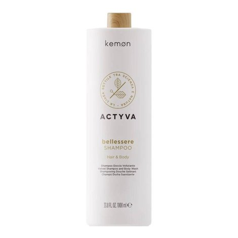 Kemon Actyva Bellessere, aksamitny szampon Hair&Body, 1000ml