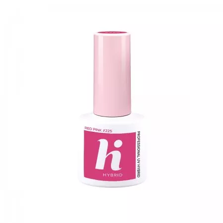 hi hybrid, lakier hybrydowy, 5ml, #225 Red Pink