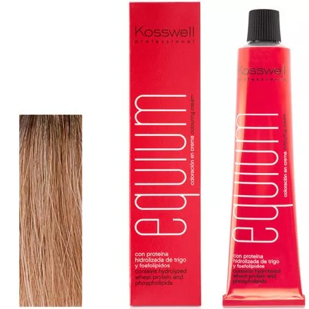 Kosswell Equium 9.1, Profesjonalna farba do włosów, Bardzo jasny popielaty blond, 60ml