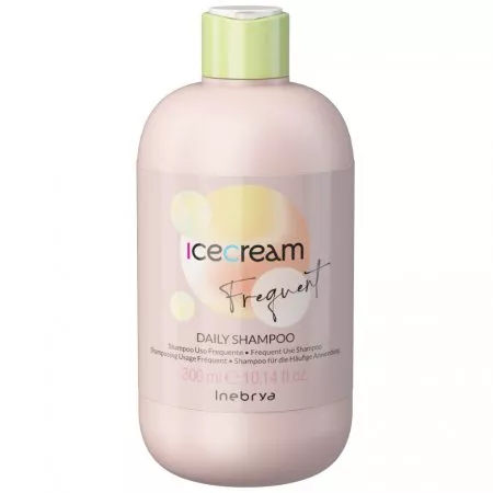 Inebrya Ice Cream Frequent Daily, regenerujący szampon do włosów do częstego stosowania, 300ml