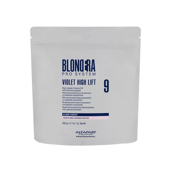 Alfaparf Milano Blondera Viol.High Lift, rozjaśniacz do włosów, 9 tonów, 400g