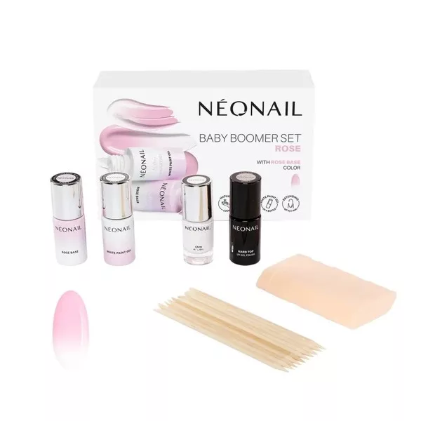 Neonail Baby Boomer Set, zestaw do paznokci, Rose
