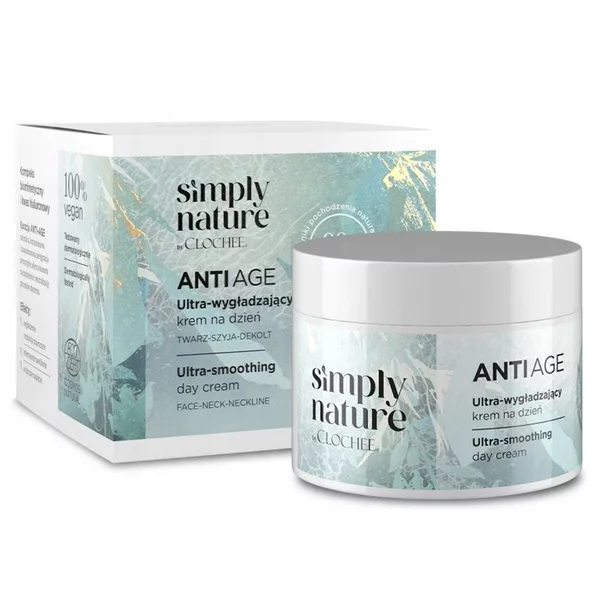 Clochee Simply Nature, ultra-wygładzający krem na dzień, 50ml