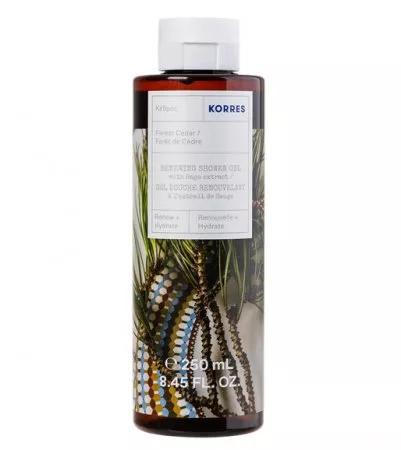 Korres, żel do mycia ciała, Cedr, 250ml