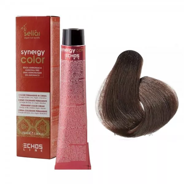 Echosline Seliar Synergy Color, farba do włosów bez amoniaku, 6.32 Dark Blonde Beige, 100ml