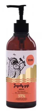 Yope, żel pod prysznic, Jagody Goji i Wiśnia, 400ml