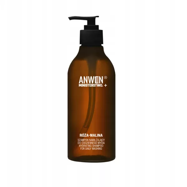 Anwen x Ministerstwo Róża-Malina, szampon nawilżający do codziennego mycia, 200ml