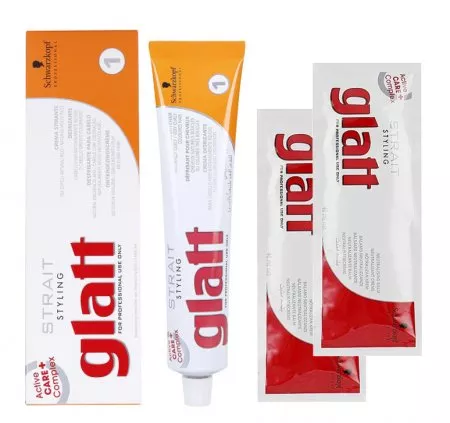 Schwarzkopf Strait Styling Glatt, zestaw do trwałego prostowania włosów, 1 - Włosy normalne i farbowane, lekko porowate, 82ml + 2x40ml