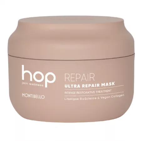 Montibello Hop, maska intensywnie odbudowująca do włosów suchych i zniszczonych, Ultra Repair, 200ml