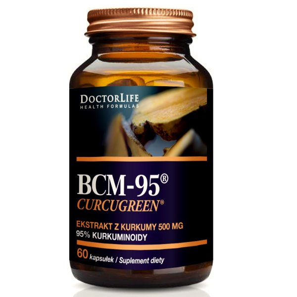 Doctor Life BCM-95 Curcugreen ekstrakt z kurkumy 500mg suplement diety 60 kapsułek