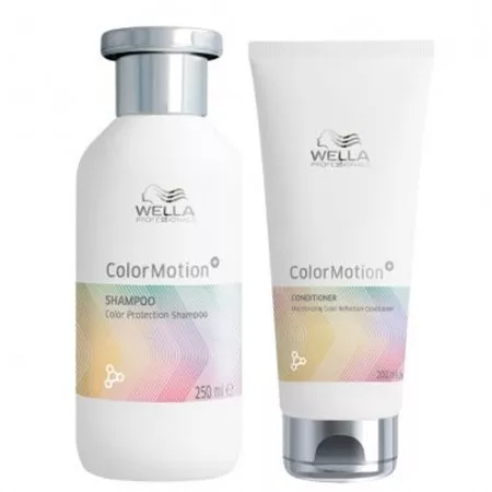 Wella Color Motion, zestaw chroniący kolor włosów farbowanych, szampon + odżywka