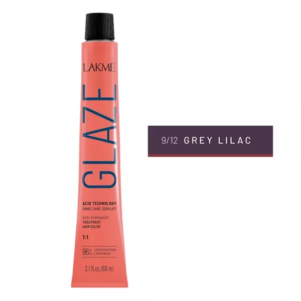 Lakme Glaze, toner kwasowy do włosów, 9/12 Grey Lilac, 60ml