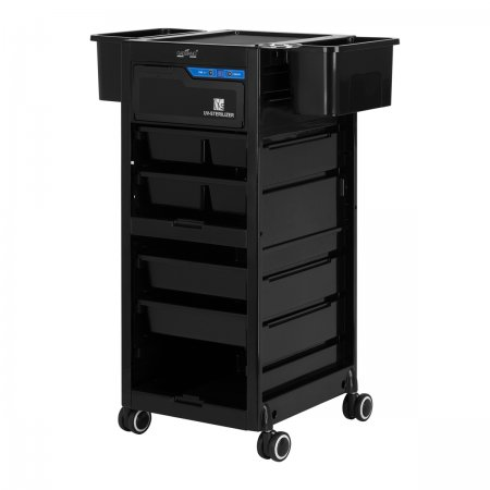 Gabbiano pomocnik fryzjerski ze sterylizatorem UV 68UV czarnym - uszkodzony bok pomocnika