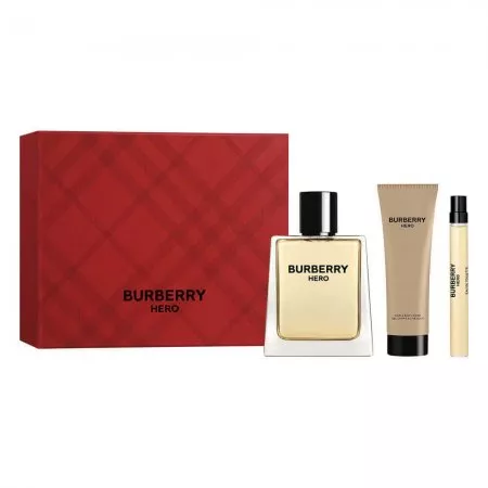 Burberry Hero zestaw woda toaletowa spray 100ml + żel pod prysznic 75ml + woda toaletowa spray 10ml (M)