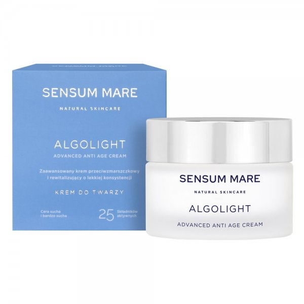 Sensum Mare Algolight zaawansowany krem rewitalizujący i przeciwzmarszczkowy o lekkiej konsystencji 50ml