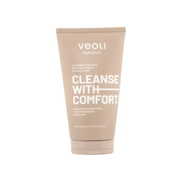 Veoli Botanica Cleanse with Comfort, żel do mycia twarzy do skóry suchej, 150ml