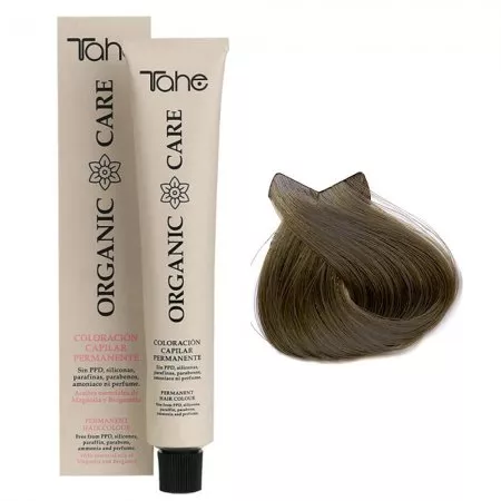 Tahe Organic Care, organiczna farba do włosów bez amoniaku, 7.13, 100ml