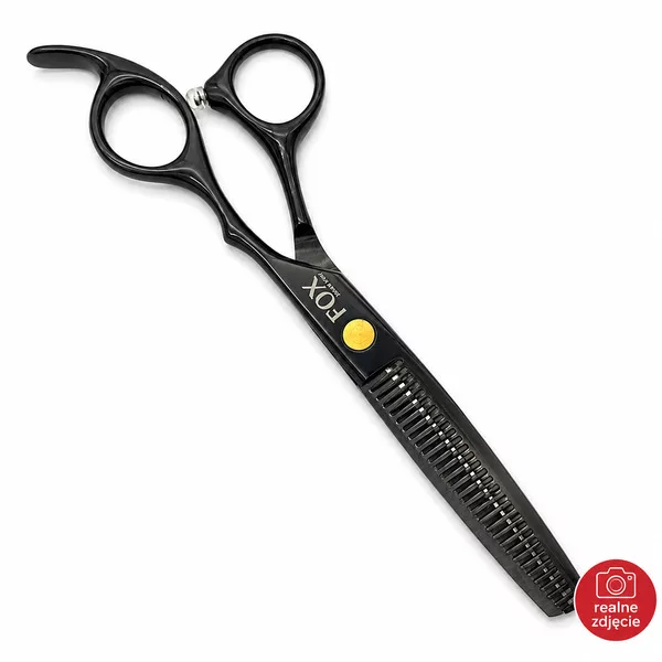 Fox Black Rose, degażówki fryzjerskie, 6.0", stal nierdzewna 420, ergonomiczne - uszkodzone opakowanie w środku