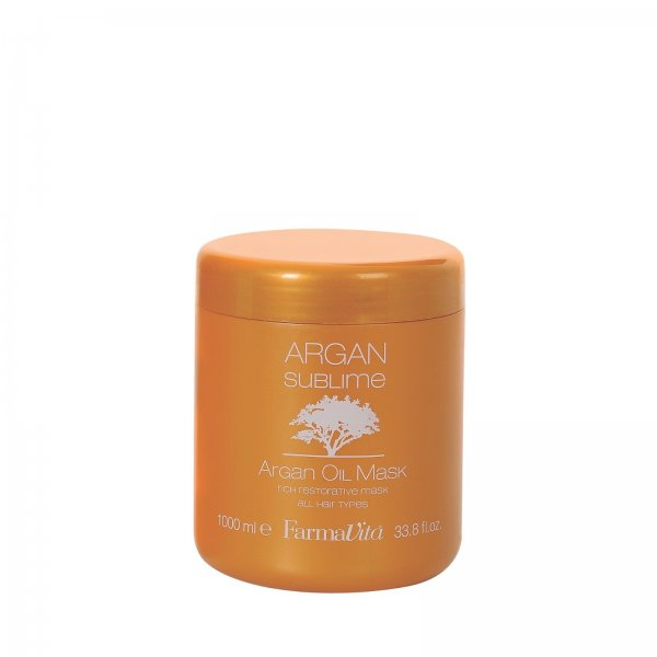Farmavita Argan Sublime Mask, maska odżywcza do włosów Argan, 1000ml