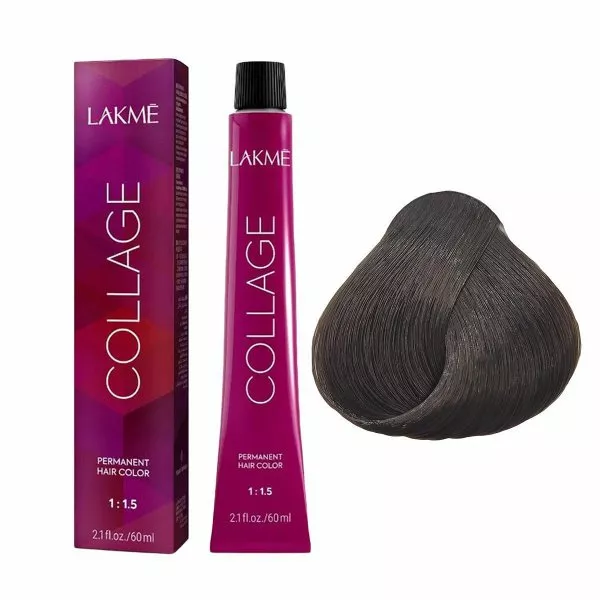 Lakme Collage, farba do włosów trwale koloryzująca, 5/17, 60ml