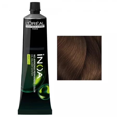 Loreal Inoa, farba do włosów w kremie bez amoniaku, 5.4, 60g