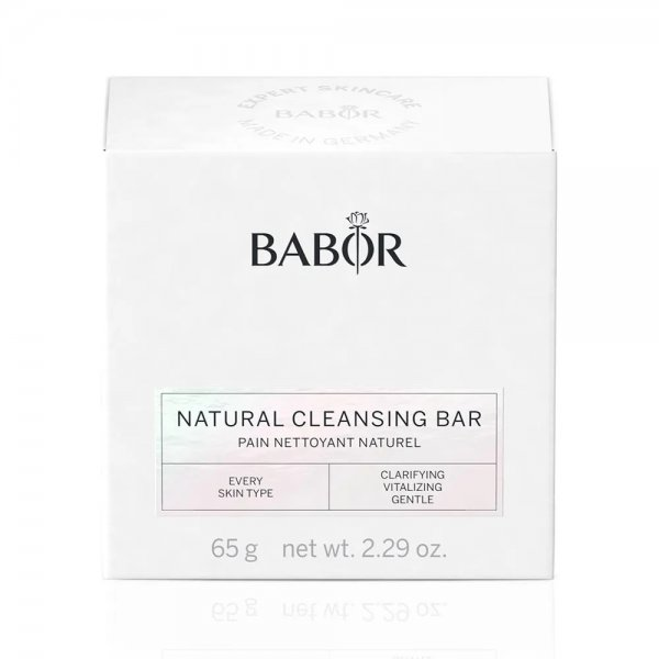 Babor Natural Cleansing Bar kostka do oczyszczania twarzy z mydelniczką 65g