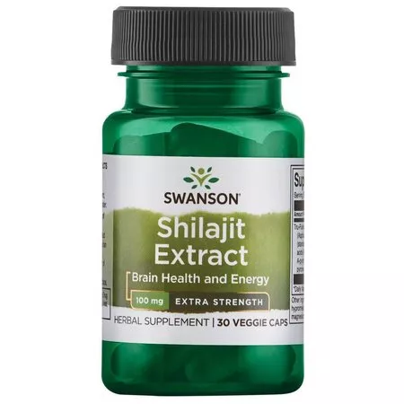 Swanson, Ekstrakt z shilajit - extra strength, suplement diety, 100mg, 30kaps, ref.SWH214