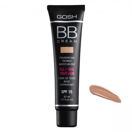 Gosh BB Cream, All in One, krem, baza, podkład, 03 Warm beige