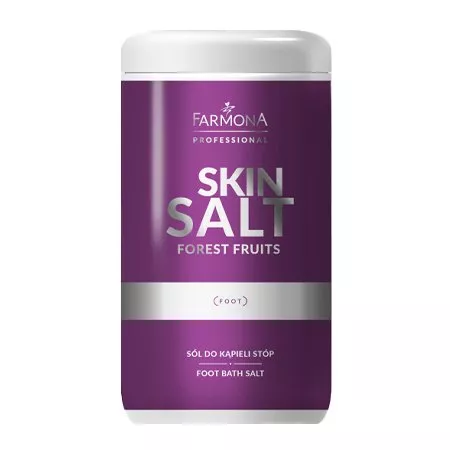 Farmona Professional Skin Salt, sól do kąpieli stóp, owoce leśne, 1250g