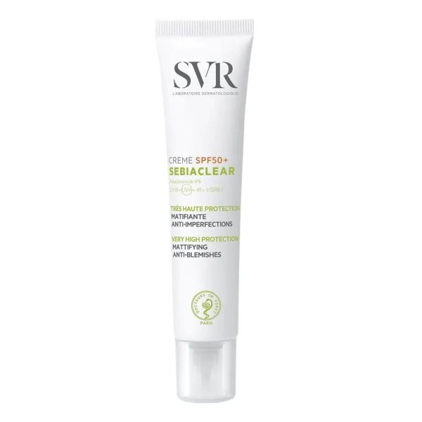 SVR Sebiaclear Creme SPF50+ krem ochronny dla skóry trądzikowej 40ml
