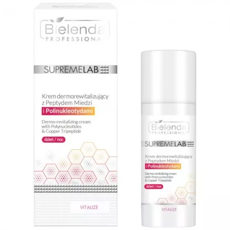 Bielenda Professional Supremelab, krem dermorewitalizujący z peptydem miedzi i polinukleotydami, 50ml