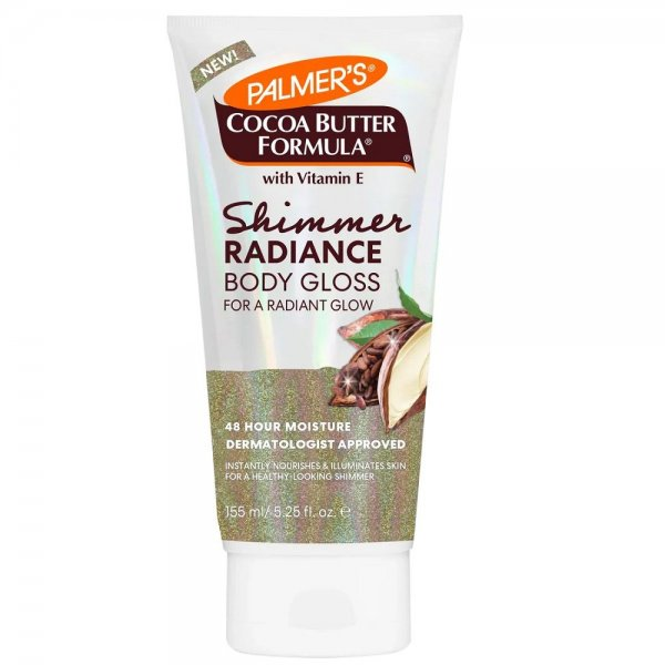 Palmers Cocoa Butter Formula, balsam rozświetlający z drobinkami z formułą masła kakowego, 150ml