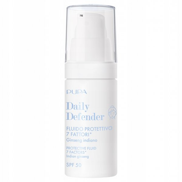 PUPA Daily Defender, fluid ochronny SPF50 do twarzy, transparent, 30ml