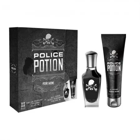 Police Potion For Him zestaw woda perfumowana spray 30ml + żel pod prysznic 100ml (M)
