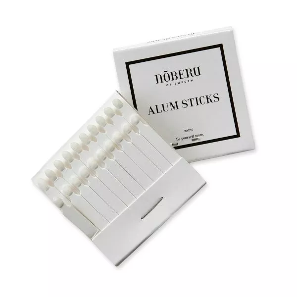 Noberu Alum Sticks, ałunowe patyczki do drobnych zacięć po goleniu, 20szt.