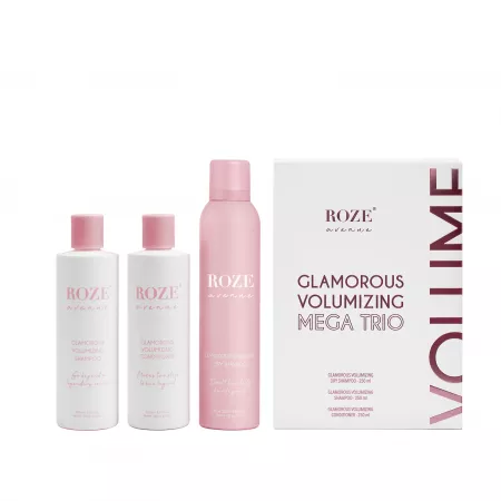 Roze Avenue Glamours Volumizing Mega Trio, zestaw do włosów na objętość,