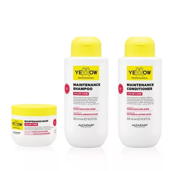 Yellow Professional Color Care, zestaw do włosów farbowanych, szampon + odżywka + maska