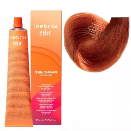 Inebrya Color, farba do włosów, koloryzacja trwała, 7/44, 100ml
