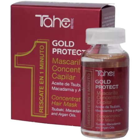 Tahe Botanic Acabado, Gold Protect, maska w ampułce do włosów farbowanych, 20ml