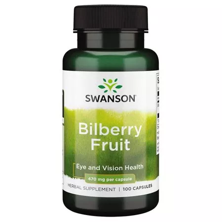 Swanson Bilberry Fruit Owoc borówki, 470mg, 100kaps, suplement diety, ref.SW958