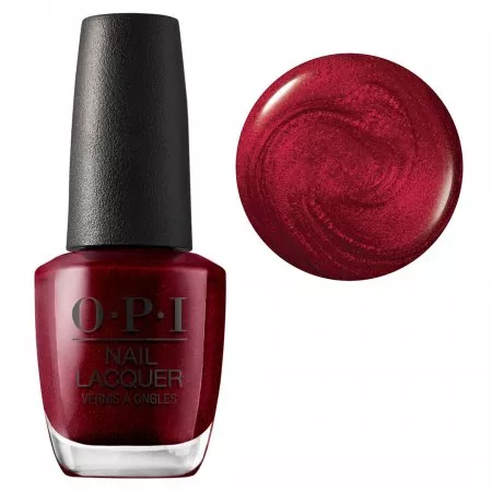 OPI Nail Lacquer, klasyczny lakier do paznokci, I Am Not Really A Waitress ™ NLH08, czerwony, 15ml