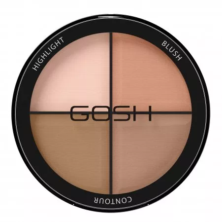 Gosh, Contour'n Strobe Kit, paleta do konturowania twarzy, 15g, 001 Light