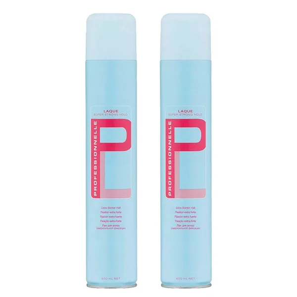 Indola Professionelle, lakier do włosów, bardzo mocny, dwupak, 2x500ml