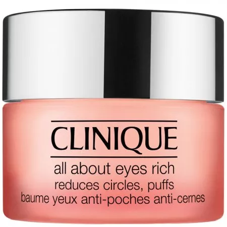 Clinique, All About Eyes Rich Cream bogaty krem redukujący sińce pod oczami opuchliznę oraz linie i drobne zmarszczki 15ml