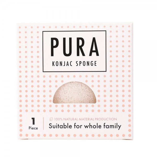 Sister Young Pura Konjac Sponge gąbka do mycia twarzy White